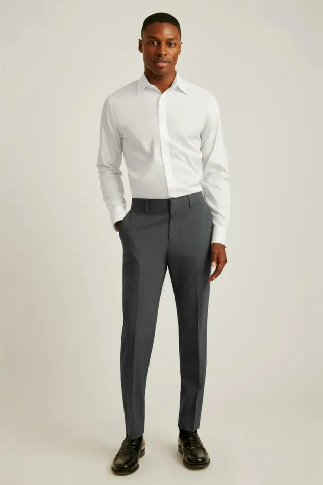 Men Weekday Warrior Dress Shirt Solid White Bonobos Business Casual Shirts