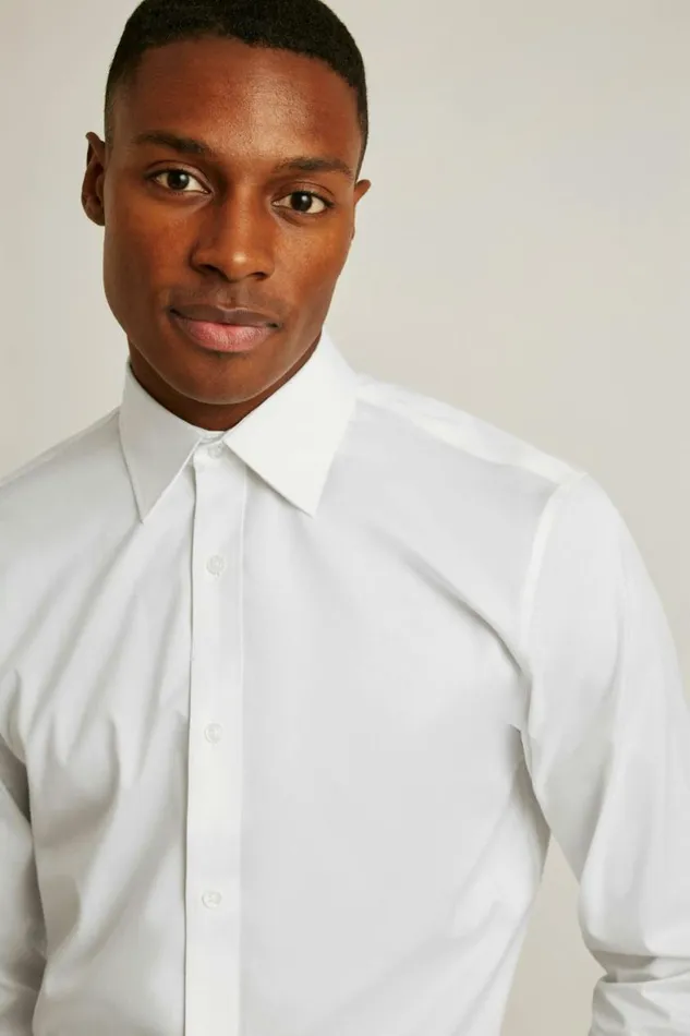 Men Weekday Warrior Dress Shirt Solid White Bonobos Business Casual Shirts