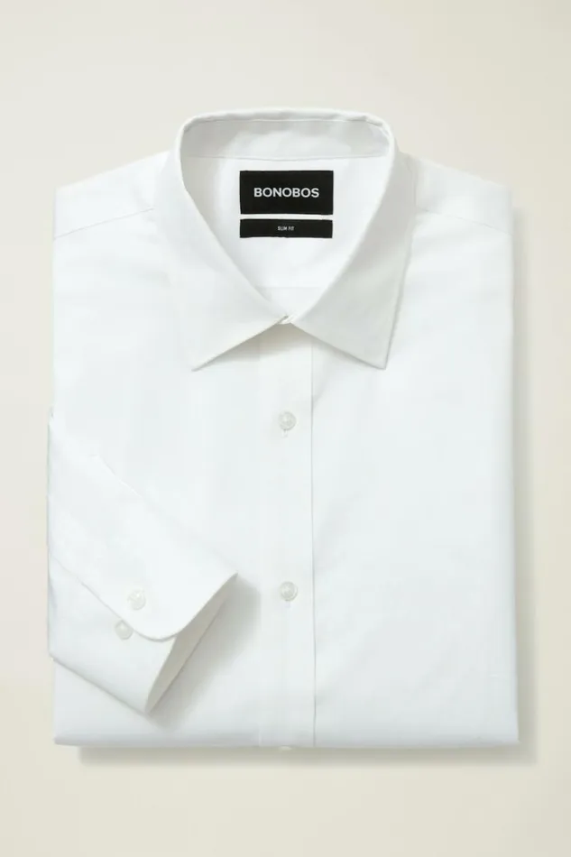 Men Weekday Warrior Dress Shirt Solid White Bonobos Business Casual Shirts