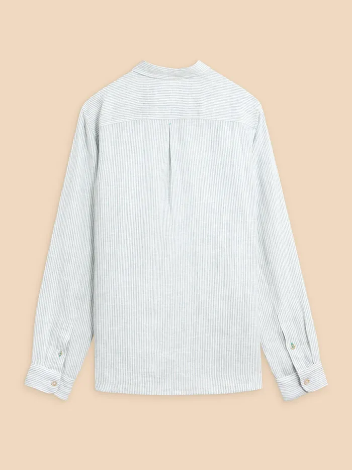 Men White Stuff Clothing Pembroke LS Linen Stripe Shirt Men White Stuff Clothing Pembroke LS Linen Stripe Shirt