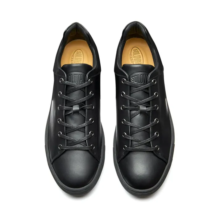 MenWomen Solovair Sneakers Black Calf Sneaker