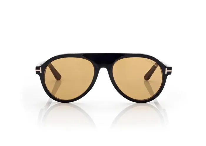 MenWomen SUNGLASSES Tom Ford Pilot Horn Sunglasses