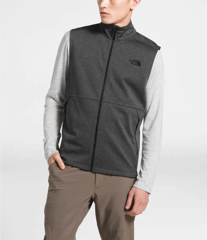 Mens Apex Canyonwall Vest Tnf Dark Grey Heather The North Face Vests