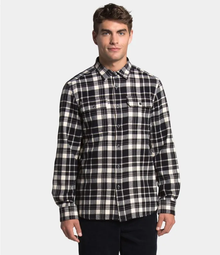 Mens Arroyo Flannel Shirt Vintage White Heritage Medium Two Color Plaid The North Face Shirts and Polos