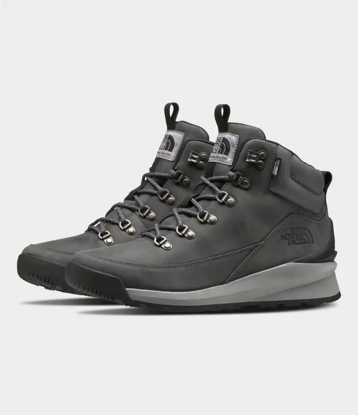 Mens BackToBerkeley Mid WP Zinc Greytnf Black The North Face Sneakers