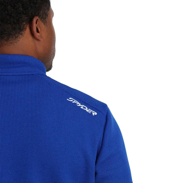 Mens Bandit Half Zip Electric Blue Spyder Fleece