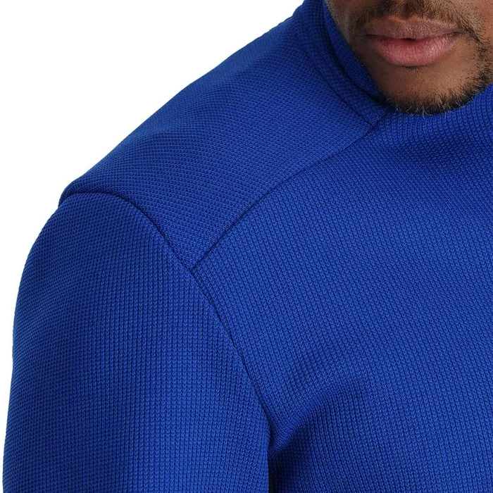 Mens Bandit Half Zip Electric Blue Spyder Fleece