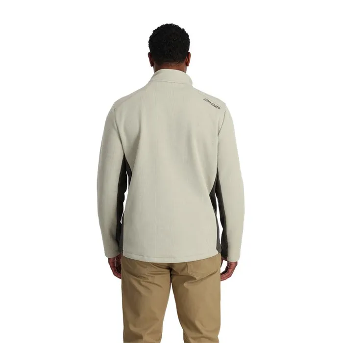 Mens Bandit Half Zip Sandstorm Spyder Fleece