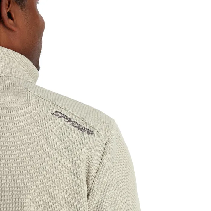 Mens Bandit Half Zip Sandstorm Spyder Fleece