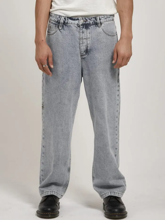 Mens Big Slacker Denim Jean Garage Blue Thrills Denim