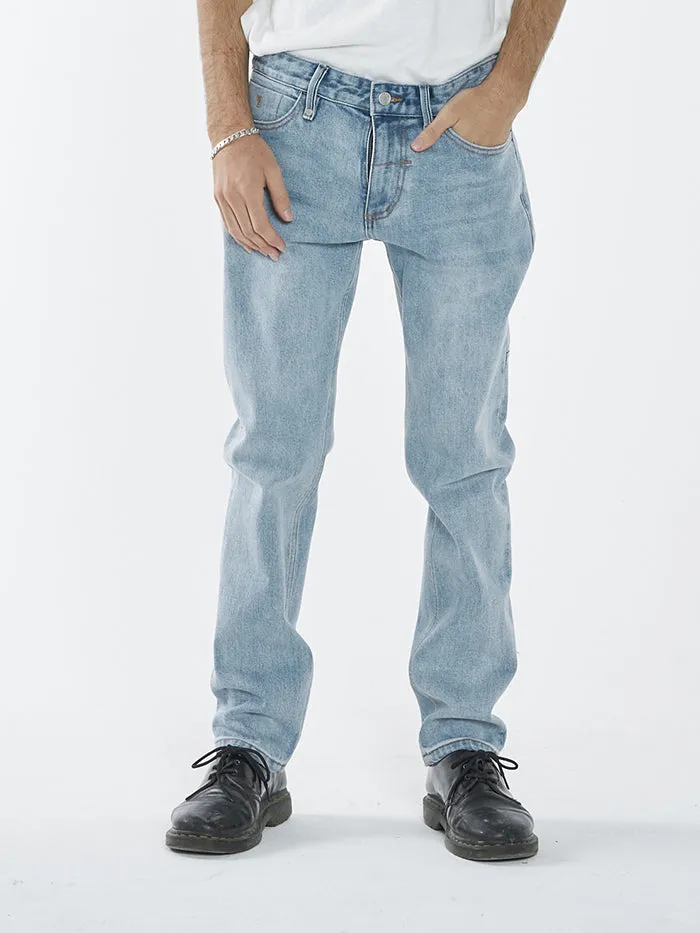 Mens Bones Denim Jean Dust Blue Thrills Denim