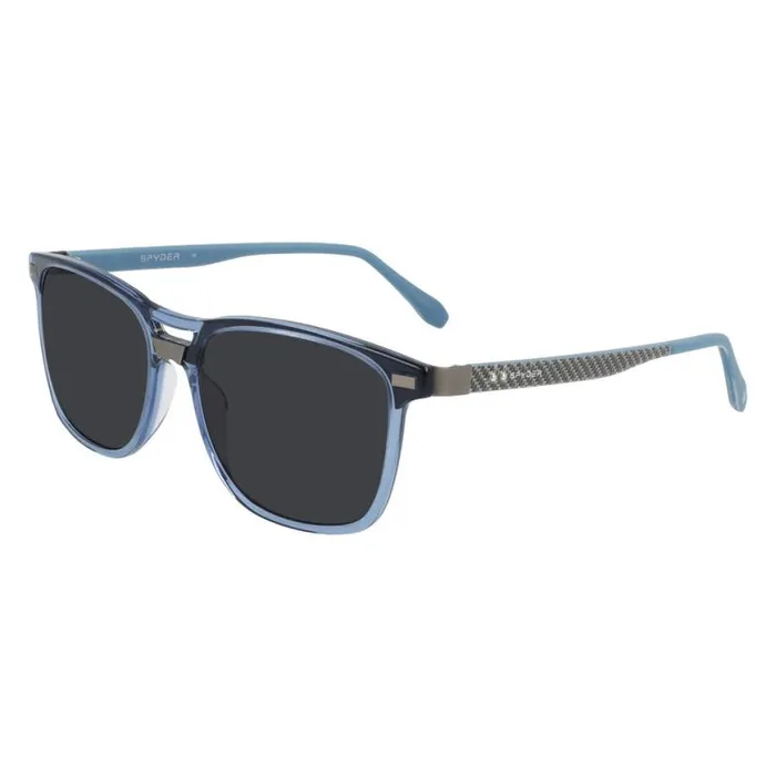 Mens Bridge Square Sunglasses Blue Spyder Eyewear