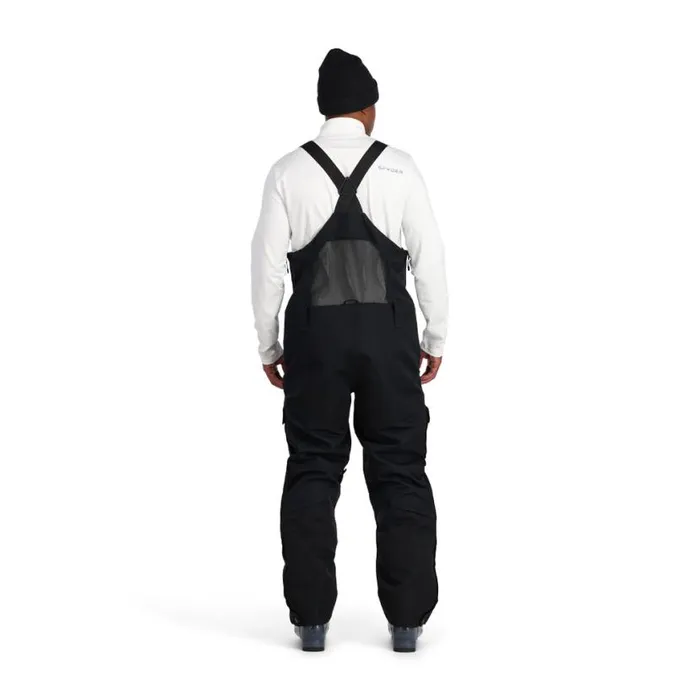 Mens Coaches Bib Black Spyder Insulated