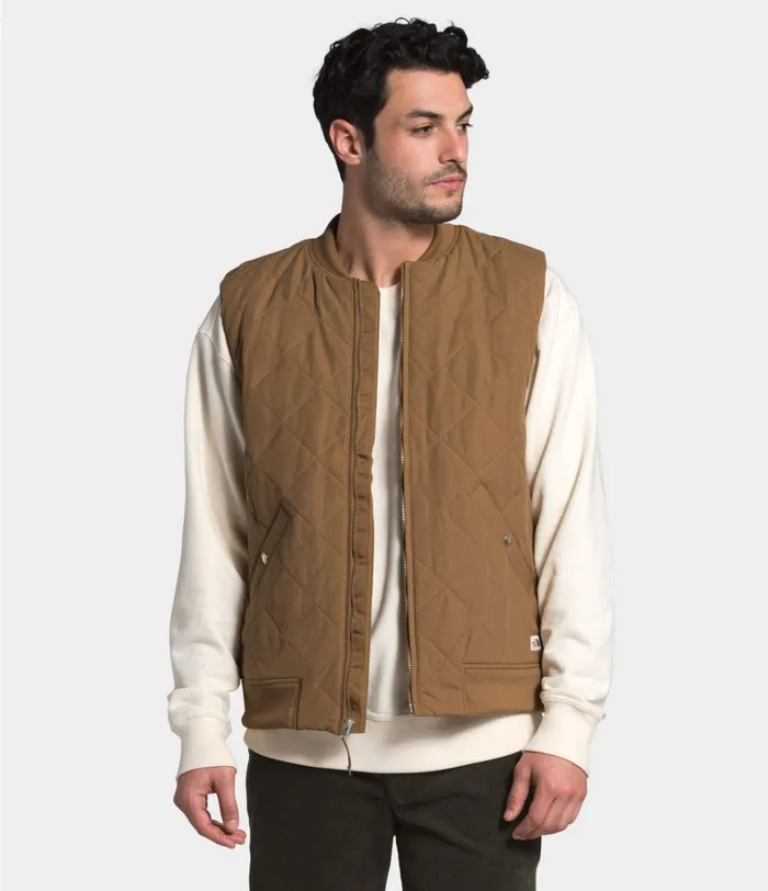 Mens Cuchillo Insulated Vest Utility Brown The North Face Vests