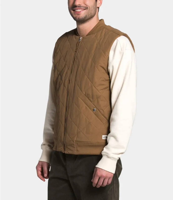 Mens Cuchillo Insulated Vest Utility Brown The North Face Vests