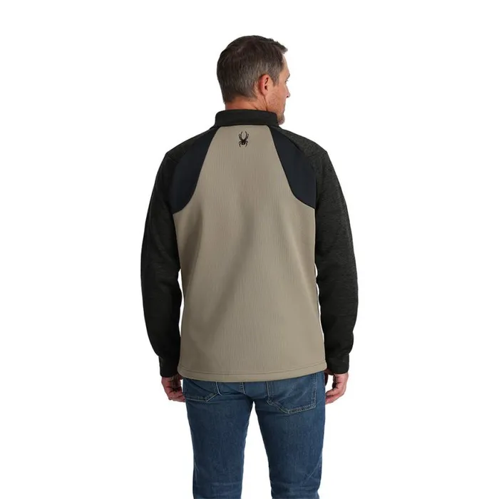 Mens Encore Full Zip Desert Taupe Spyder Fleece