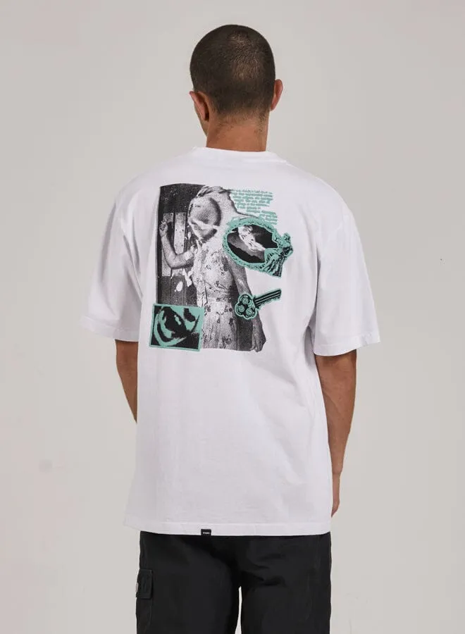 Mens Fantasy Oversize Fit Tee White Thrills Tees and Tank Tops
