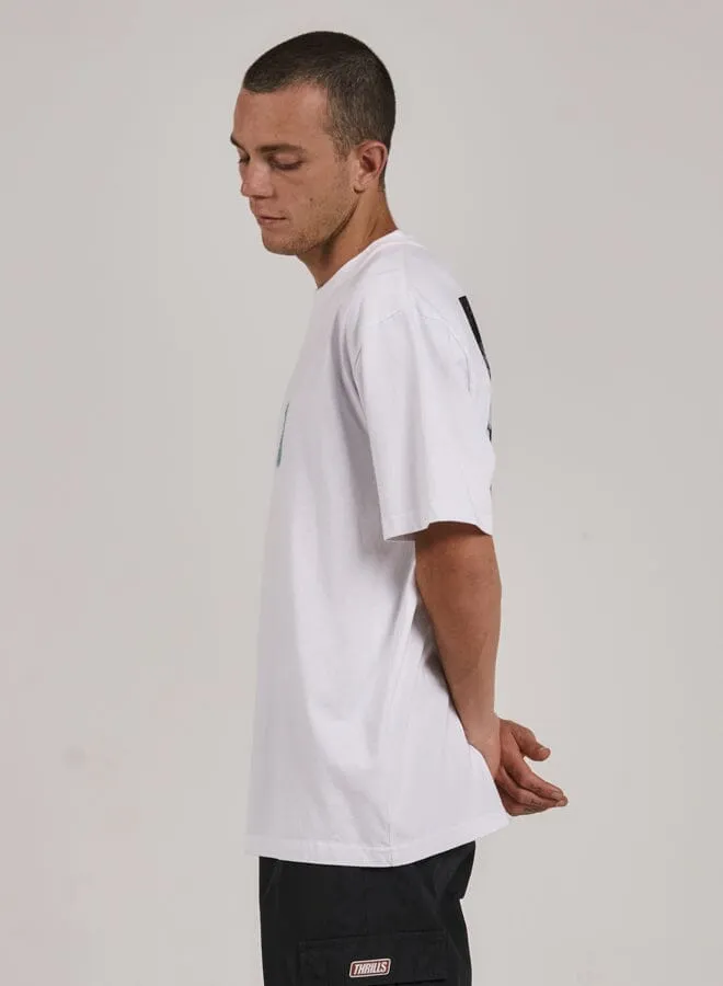 Mens Fantasy Oversize Fit Tee White Thrills Tees and Tank Tops