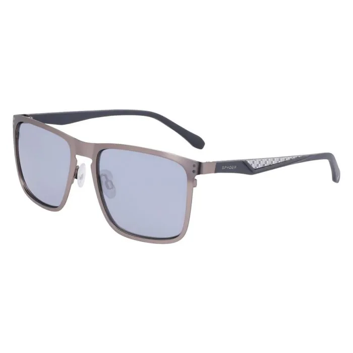 Mens Flat Metal Square Sunglasses Graphite Spyder Eyewear