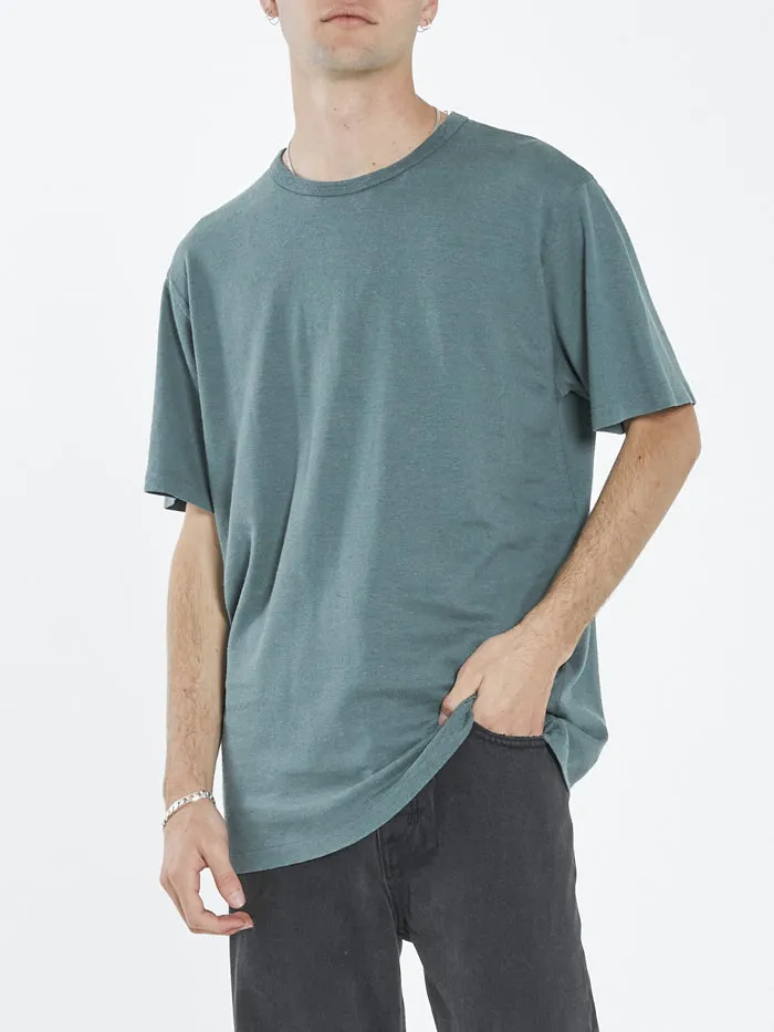 Mens Hemp Embro Merch Fit Tee Vintage Teal Thrills Tees and Tank Tops