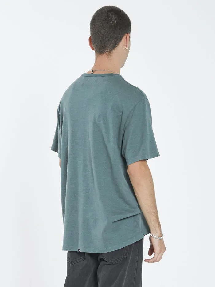Mens Hemp Embro Merch Fit Tee Vintage Teal Thrills Tees and Tank Tops