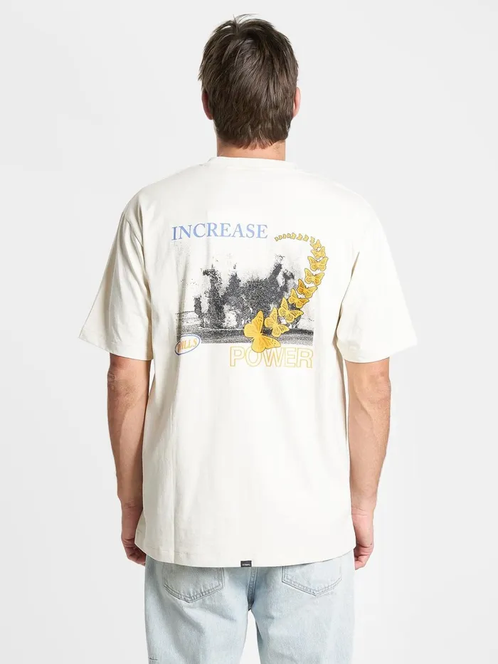 Mens Increased Power Oversized Fit Tee Heritage White Thrills Tees and Tank Tops Mens Increased Power Oversized Fit Tee Heritage White Thrills Tees and Tank Tops
