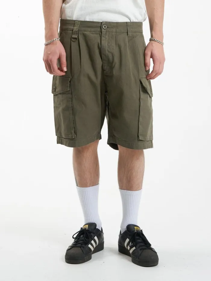 Mens Issued Big Slacker Cargo Short Mild Army Thrills Shorts