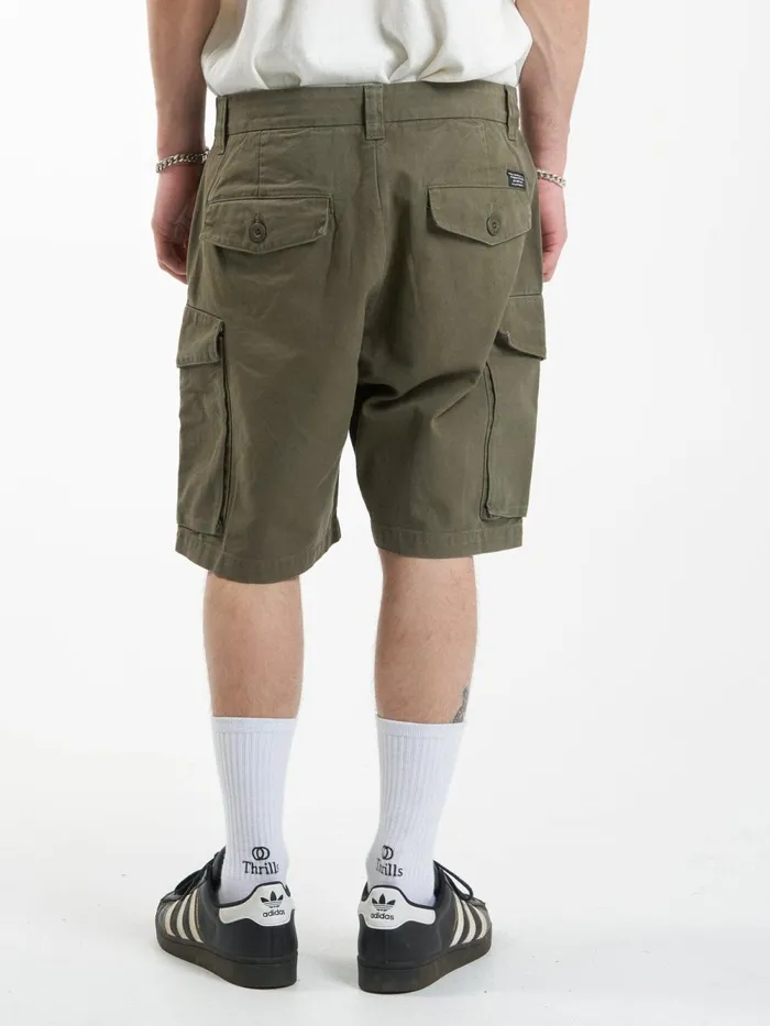 Mens Issued Big Slacker Cargo Short Mild Army Thrills Shorts