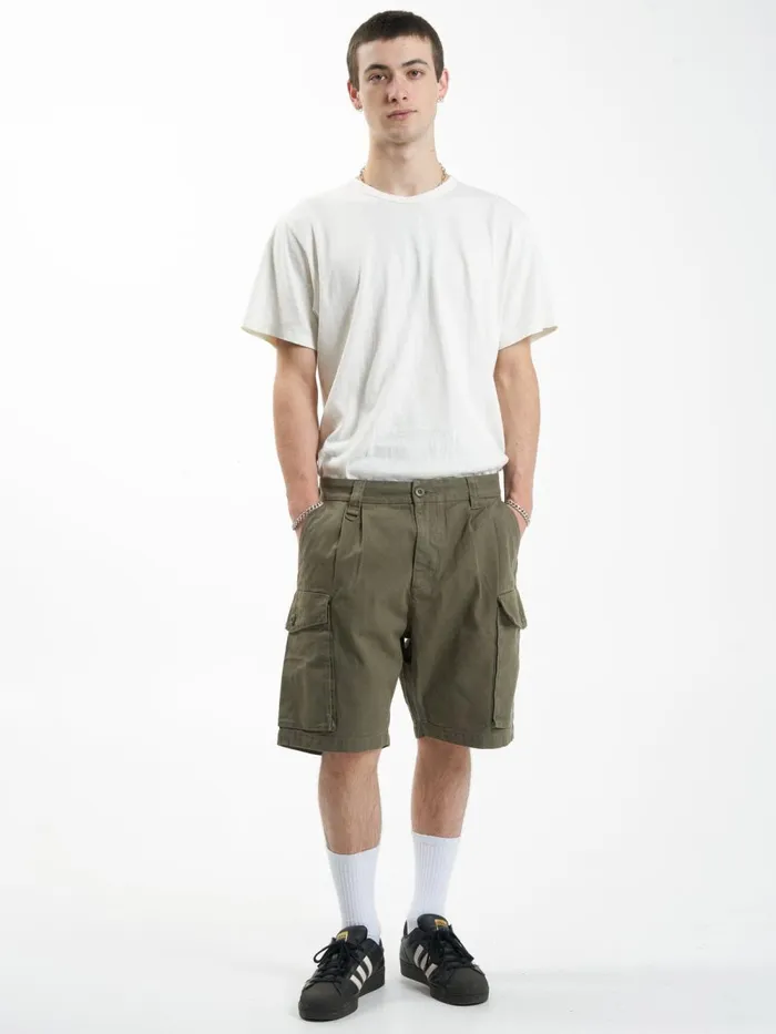 Mens Issued Big Slacker Cargo Short Mild Army Thrills Shorts