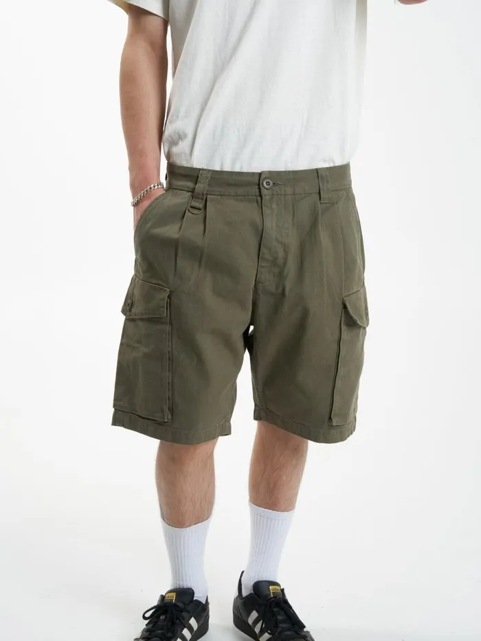 Mens Issued Big Slacker Cargo Short Mild Army Thrills Shorts