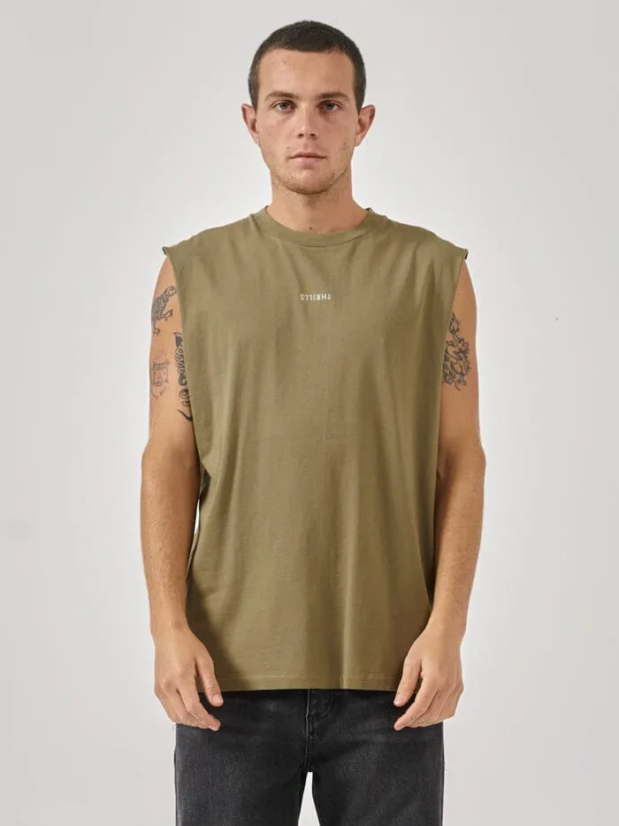 Mens Minimal Merch Fit Muscle Tee Aloe Thrills Tees and Tank Tops