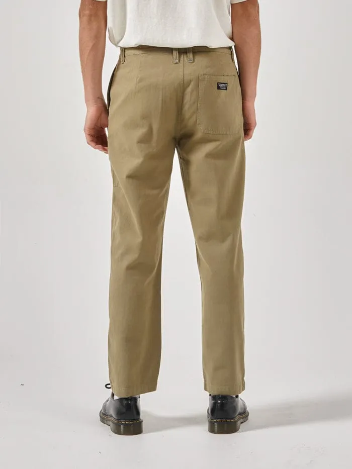 Mens Minimal Work Chino Aloe Thrills Pants
