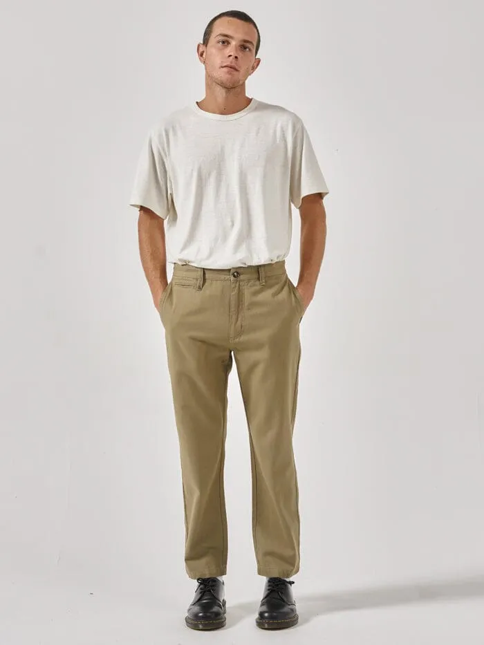 Mens Minimal Work Chino Aloe Thrills Pants