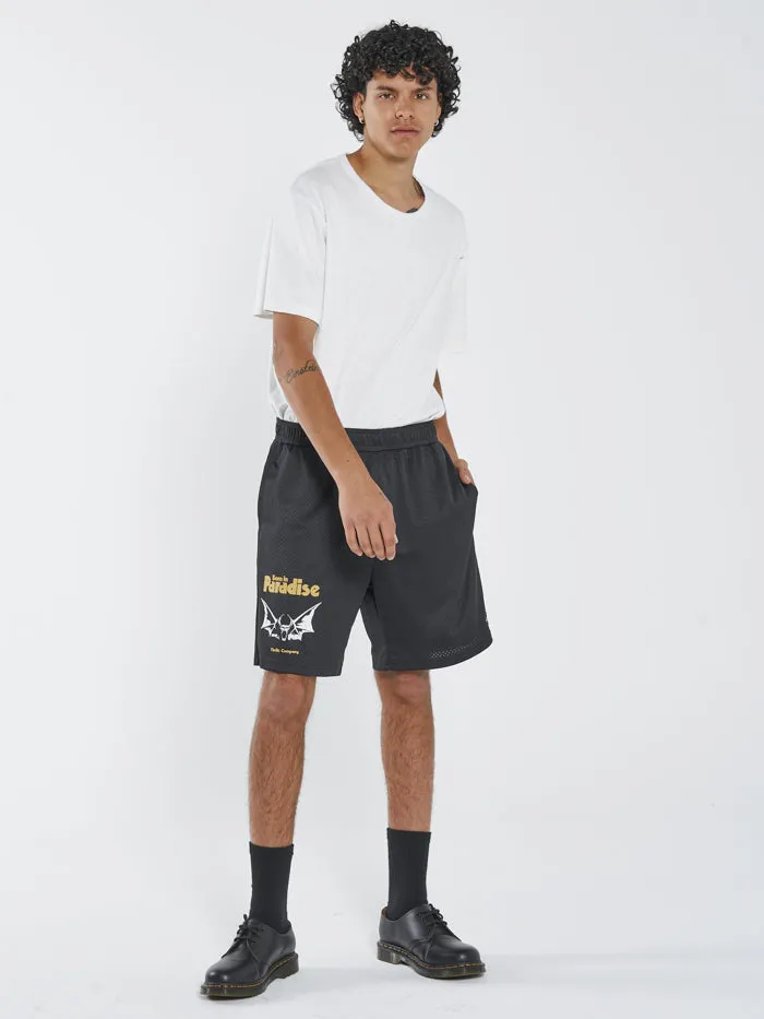 Mens Odditty Mesh Short Black Thrills Shorts