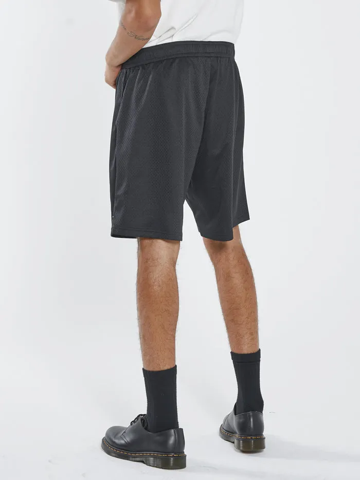Mens Odditty Mesh Short Black Thrills Shorts