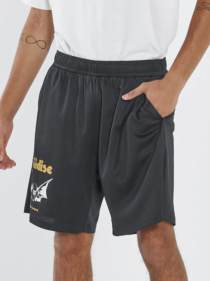 Mens Odditty Mesh Short Black Thrills Shorts