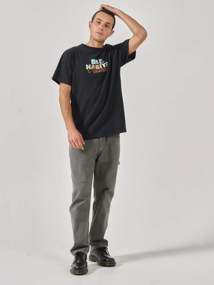 Mens Royal Habits Merch Fit Tee Twilight Black Thrills Tees and Tank Tops