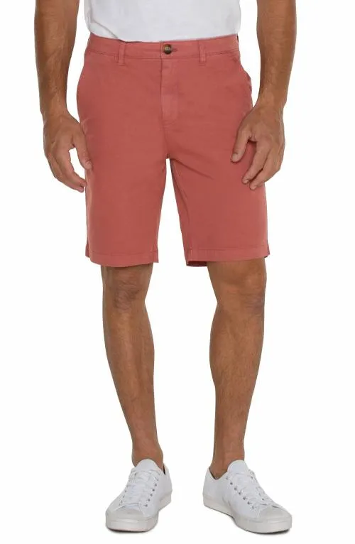 Mens Shorts Liverpool Los Angeles Modern Fit Twill Short Nantucket Red