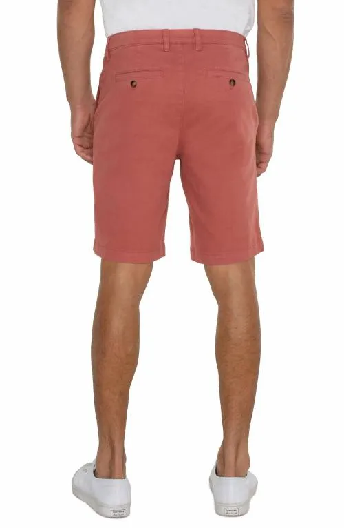 Mens Shorts Liverpool Los Angeles Modern Fit Twill Short Nantucket Red