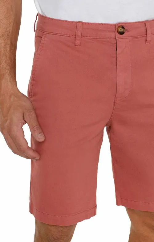 Mens Shorts Liverpool Los Angeles Modern Fit Twill Short Nantucket Red
