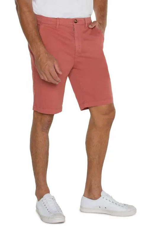 Mens Shorts Liverpool Los Angeles Modern Fit Twill Short Nantucket Red
