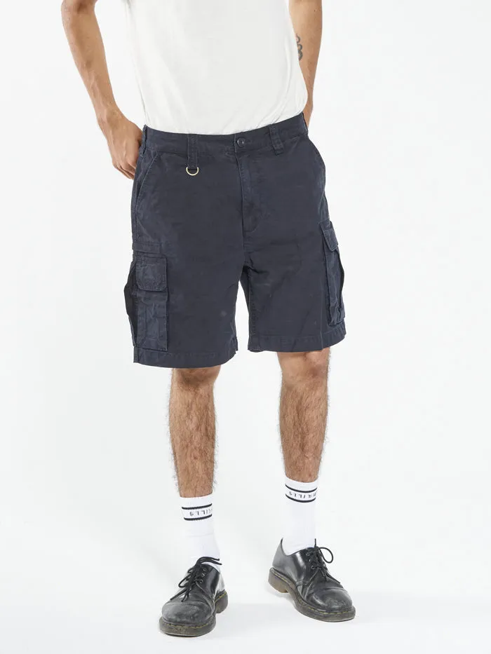 Mens Slacker Cargo Short Dark Navy Thrills Shorts