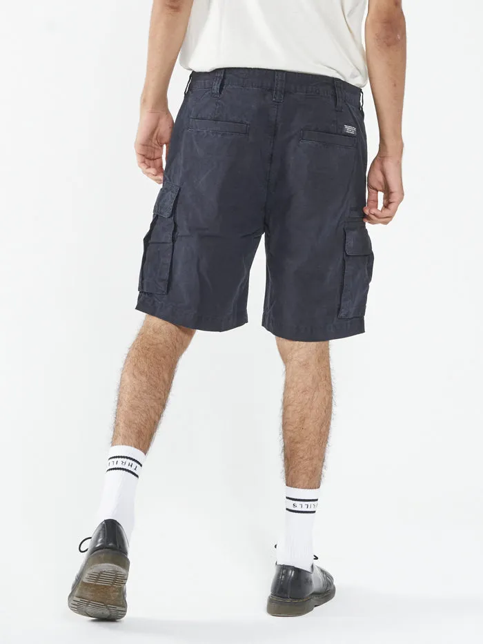 Mens Slacker Cargo Short Dark Navy Thrills Shorts