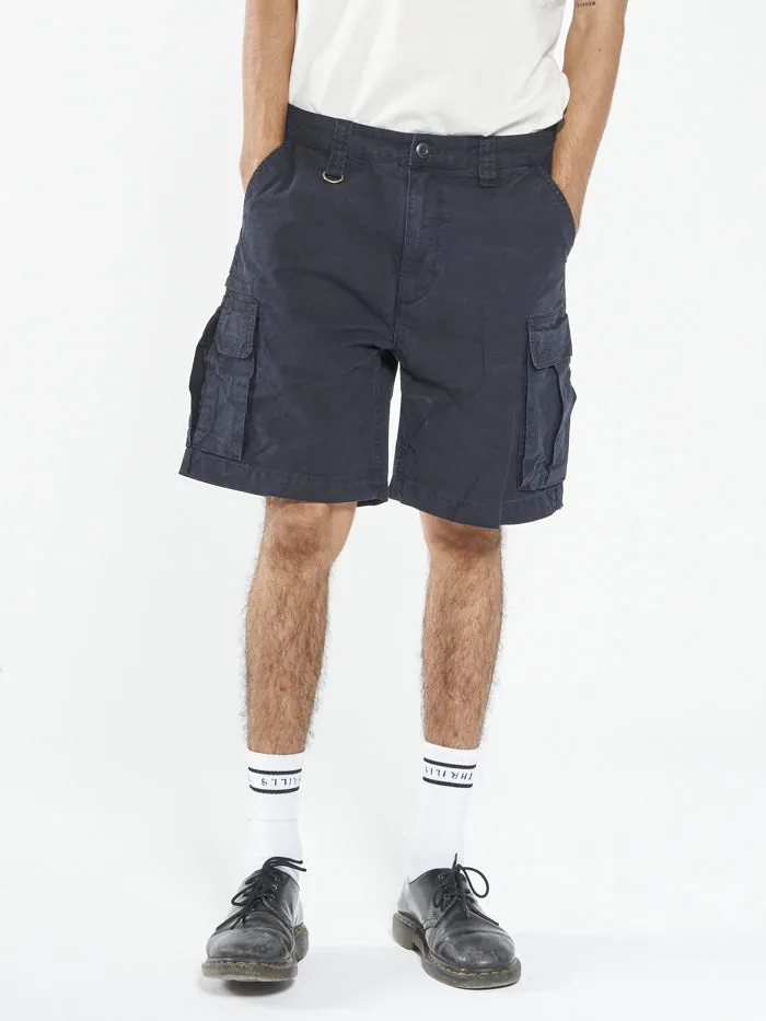 Mens Slacker Cargo Short Dark Navy Thrills Shorts