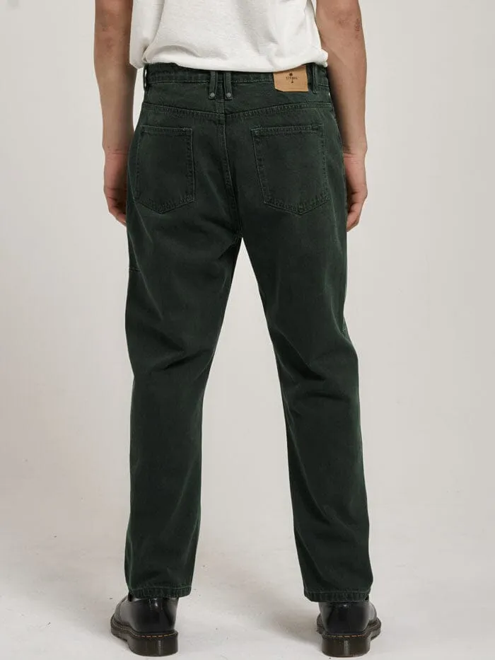 Mens Slacker Denim Jean Spruce Green Thrills Denim