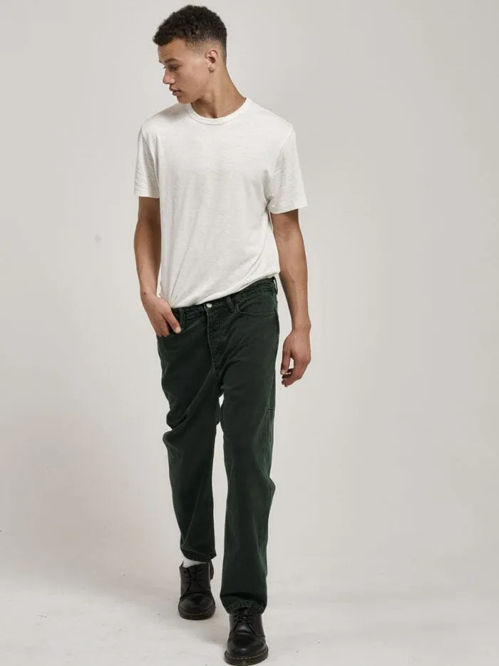 Mens Slacker Denim Jean Spruce Green Thrills Denim