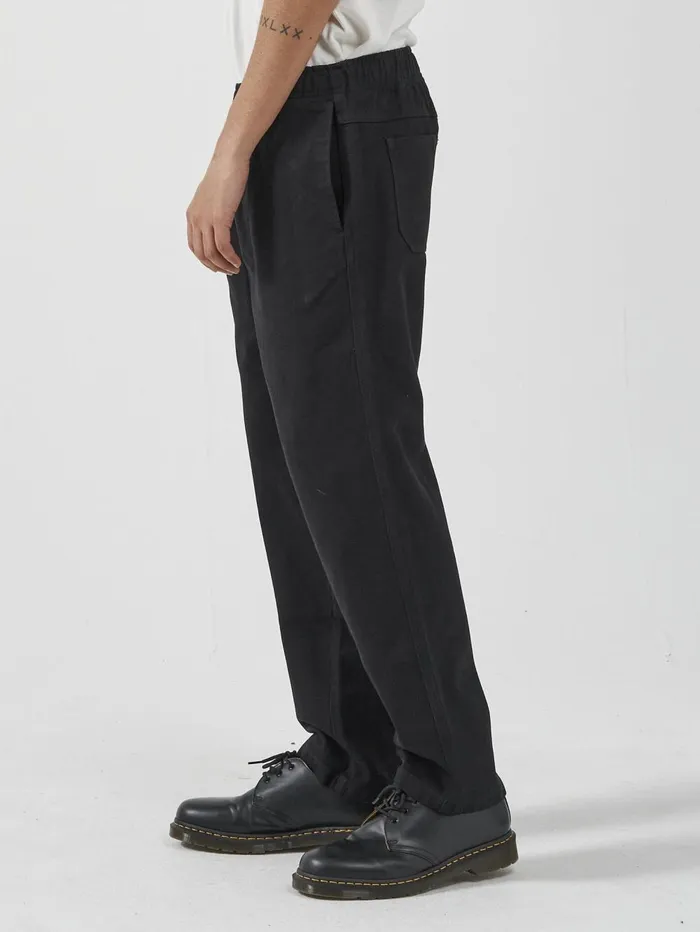 Mens Slacker Elastic Surf Pant Black Thrills Pants