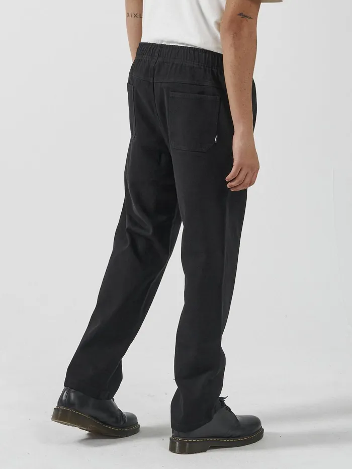 Mens Slacker Elastic Surf Pant Black Thrills Pants