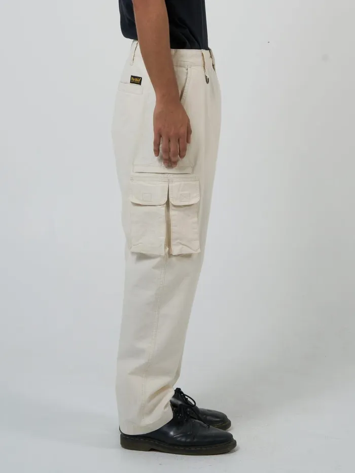 Mens Slacker Union Cargo Pant Heritage White Thrills Pants