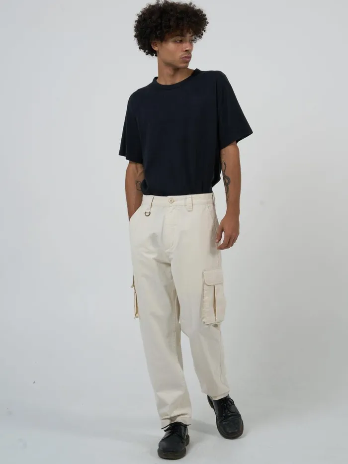 Mens Slacker Union Cargo Pant Heritage White Thrills Pants